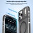Vaku Luxos ® Apple iPhone 17 Pro Zyden Magpro Scratch Resistant Military-Grade Protection Case With Metal Camera Ring Screen Protector Shockproof Back Cover