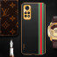 Vaku ® Xiaomi Redmi Note 11 Felix Line Leather Stitched Gold Electroplated Soft TPU Back Cover Case