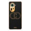Vaku ® Oppo Reno11 5G Skylar Leather Pattern Gold Electroplated Soft TPU Back Cover