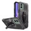 Vaku ® Vivo Y17s Vanguard Military Grade Armor Case with Metal Belt Clip Kickstand Back Cover