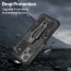 Vaku ® Xiaomi Redmi Note 12 Pro Vanguard Military Grade Armor Case with Metal Belt Clip Kickstand Back Cover