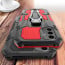 Vaku ® Samsung Galaxy S24 Plus Vanguard Military Grade Armor Case with Metal Belt Clip Kickstand Back Cover