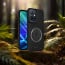 Vaku ® Vivo Y75 5G Astrid Luxury PU Leather Electroplated Magnetic Magsafe Shockproof Bumper Protective Back Cover