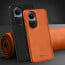 Vaku ® Oppo Reno10 Pro 5G Luxe Premium Leather Stitched Non-Slip Grip Protective Back Cover