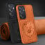 Vaku ® Samsung Galaxy F15 5G Lion Embossed Luxury Designer Leather Protective Back Cover