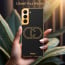 Vaku ® Samsung Galaxy S22 Skylar Leather Pattern Gold Electroplated Soft TPU Back Cover