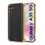 Vaku ® Samsung Galaxy A35 5G Luxemberg Leather Pattern Gold Electroplated Soft TPU Back Cover