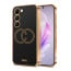 Vaku ® Vivo Y200e 5G Skylar Leather Pattern Gold Electroplated Soft TPU Back Cover