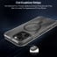 Vaku Luxos ® Apple iPhone 16 Pro Max Vortex Magpro Gel Cushion Slim Fit Shockproof Certified Mag-Safe Crystal Clear Camera Metal Ring Back Cover