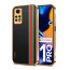 Vaku ® Xiaomi Redmi Note 11 Pro Felix Line Leather Pattern Gold Electroplated Soft TPU Back Cover Case
