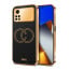 Vaku ® Xiaomi Poco M4 Pro Skylar Leather Pattern Gold Electroplated Soft TPU Back Cover