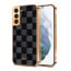Vaku ® Samsung Galaxy S22 Plus Cheron Leather Electroplated Soft TPU Back Cover