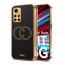 Vaku ® Redmi Note 11T 5G Skylar Leather Pattern Gold Electroplated Soft TPU Back Cover