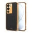 Vaku ® Vivo V29 5G Luxemberg Leather Pattern Gold Electroplated Soft TPU Back Cover