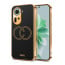 Vaku ® Oppo Reno11 5G Skylar Leather Pattern Gold Electroplated Soft TPU Back Cover