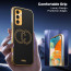 Vaku ® Vivo Y30 Skylar Leather Pattern Gold Electroplated Soft TPU Back Cover