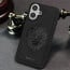 Vaku ® Apple iPhone 16 Plus Lion Embossed Luxury Designer Leather Protective Back Cover