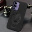 Vaku ® Vivo Y300 5G Lion Embossed Luxury Designer Leather Protective Back Cover