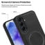 Vaku ® Samsung Galaxy A35 5G Maxtron Leather Stitched Magnetic Magsafe Non-Slip Grip Shockproof Back Cover