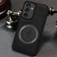 Vaku ® Samsung Galaxy S23 FE Astrid Luxury PU Leather Electroplated Magnetic Magsafe Shockproof Bumper Protective Back Cover