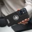 Vaku ® Vivo Y75 5G Regal Shield Metal Lion Engraved Leather Protective Back Cover
