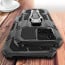 Vaku ® Vivo Y21e Vanguard Military Grade Armor Case with Metal Belt Clip Kickstand Back Cover