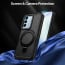 Vaku ® Vivo V27 5G Astor Military Grade Armor Protective Case with Ring Bracket Kickstand Back cover