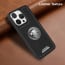 Vaku ® Apple iPhone 15 Pro Regal Shield Metal Lion Engraved Leather Protective Back Cover