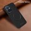 Vaku ® Vivo Y75 5G Maxtron Leather Stitched Magnetic Magsafe Non-Slip Grip Shockproof Back Cover