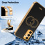 Vaku ® Vivo Y30 Skylar Leather Pattern Gold Electroplated Soft TPU Back Cover