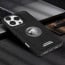 Vaku ® Apple iPhone 16 Pro Regal Shield Metal Lion Engraved Leather Protective Back Cover