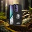 Vaku ® Vivo Y300 5G Regal Shield Metal Lion Engraved Leather Protective Back Cover