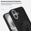 Vaku ® Apple iPhone 16 Plus Lion Embossed Luxury Designer Leather Protective Back Cover