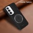 Vaku ® Oppo Reno12 5G Astrid Luxury PU Leather Electroplated Magnetic Magsafe Shockproof Bumper Protective Back Cover