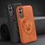 Vaku ® OnePlus Nord CE4 Lion Embossed Luxury Designer Leather Protective Back Cover Case