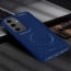 Vaku ® Samsung Galaxy S24 Maxtron Leather Stitched Magnetic Magsafe Non-Slip Grip Shockproof Back Cover