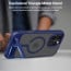 eller santé ® Apple iPhone 16 Pro Zennix Magpro Scratch Resistant Camera Screen Protector Case with Stand Holder Shockproof Protective Back cover