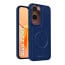 Vaku ® Vivo Y28s 5G Maxtron Leather Stitched Magnetic Magsafe Non-Slip Grip Shockproof Back Cover
