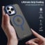 Vaku Luxos ® Apple iPhone 16 Pro Elemento MagPro Drop Protection Shockproof Certified Mag-Safe Guard Corner Frosted Back Cover