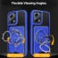 Vaku Luxos ® Xiaomi Redmi Note 12 5G Axion Armor Military Grade Protective Case with Magnetic Ring Holder Kickstand Back Cover
