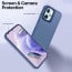 Vaku ® Xiaomi Redmi Note 12 Pro Rime Frosted Translucent Camera Protector Case with Built-in Stash Stand Back Cover