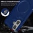 Vaku ® Apple iPhone 16 Plus Maxtron Leather Stitched Magnetic Magsafe Non-Slip Grip Shockproof Back Cover