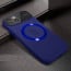 Vaku ® Apple iPhone 15 Premium Polarized Leather Texture Full Lens Protection Silicon Back Cover Case