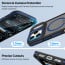 Vaku Luxos ® Apple iPhone 17 Pro Max Avlon Magpro Translucent Scratch Resistant Military-Grade Case With Metal Camera Ring Shockproof Protective Back Cover