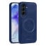 Vaku ® Samsung Galaxy A35 5G Maxtron Leather Stitched Magnetic Magsafe Non-Slip Grip Shockproof Back Cover