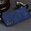 Vaku ® Samsung Galaxy F15 5G Maxtron Leather Stitched Magnetic Magsafe Non-Slip Grip Shockproof Back Cover