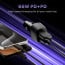 Vaku ® Brotvolt USB C 66W Dual Port Fast Car Charger With Power Delivery Compatible with all IOS and Android Devices