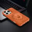 Vaku ® Apple iPhone 16 Pro Max Lion Embossed Luxury Designer Leather Protective Back Cover