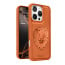 Vaku ® Apple iPhone 16 Pro Max Lion Embossed Luxury Designer Leather Protective Back Cover