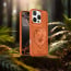 Vaku ® Apple iPhone 16 Pro Max Lion Embossed Luxury Designer Leather Protective Back Cover